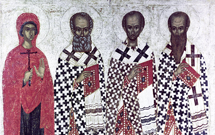 Calendar Ortodox: Sfinţii Trei Ierarhi Vasile cel Mare, Grigorie Teologul şi Ioan Gură de Aur - puterea cuvântului