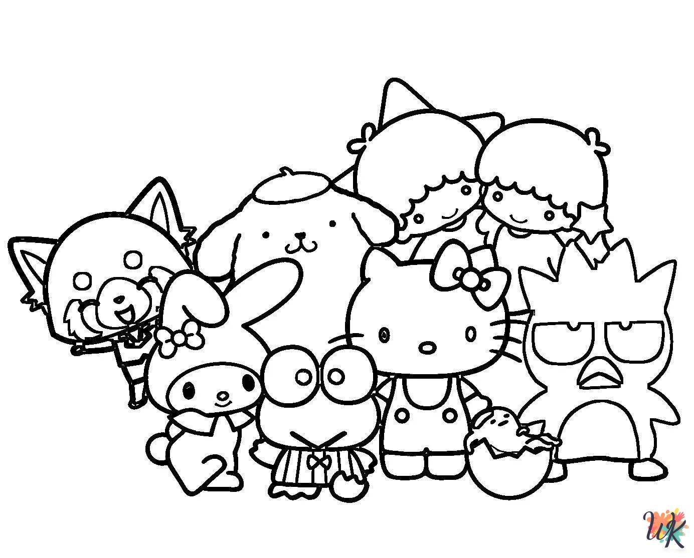 Sanrio Coloring Pages For Kids - ColoringPagesWK.com